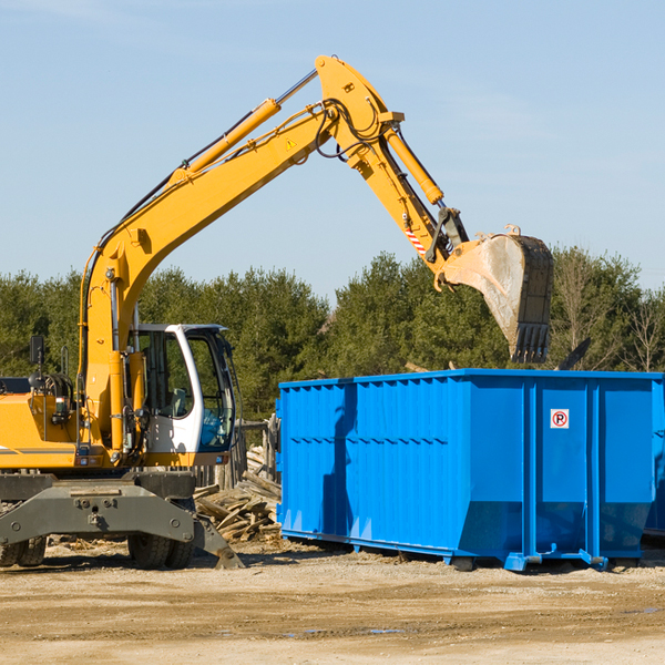 what size residential dumpster rentals are available in Wheeler Mississippi